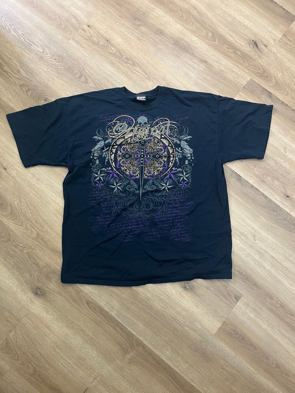 GWP Sport Gothic Cross Skull Graphic Tee